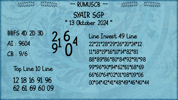 Prediksi SGP