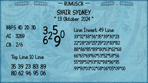 Prediksi Sydney